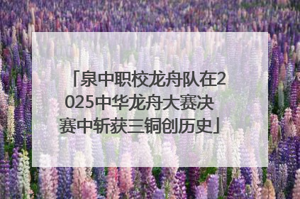 泉中职校龙舟队在2025中华龙舟大赛决赛中斩获三铜创历史
