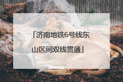 济南地铁6号线东山区间双线贯通