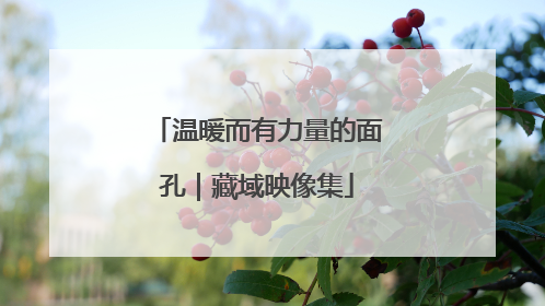温暖而有力量的面孔｜藏域映像集