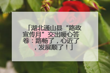 湖北通山县“路政宣传月”交出暖心答卷：路畅了，心近了，发展顺了！