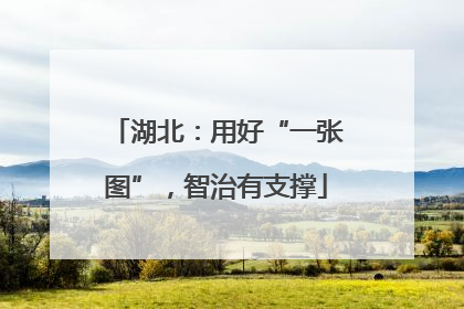 湖北：用好“一张图”，智治有支撑