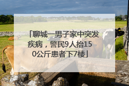聊城一男子家中突发疾病，警民9人抬150公斤患者下7楼