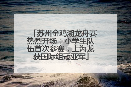 苏州金鸡湖龙舟赛热烈开场：小学生队伍首次参赛，上海龙获国际组冠亚军