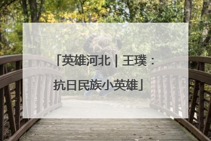 英雄河北｜王璞：抗日民族小英雄