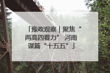 豫政观察｜聚焦“两高四着力” 河南谋篇“十五五”