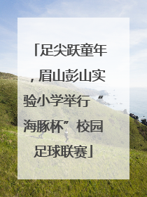 足尖跃童年，眉山彭山实验小学举行“海豚杯”校园足球联赛