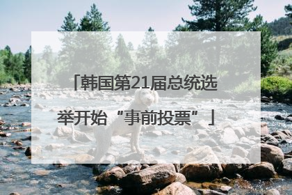 韩国第21届总统选举开始“事前投票”
