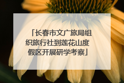 长春市文广旅局组织旅行社到莲花山度假区开展研学考察