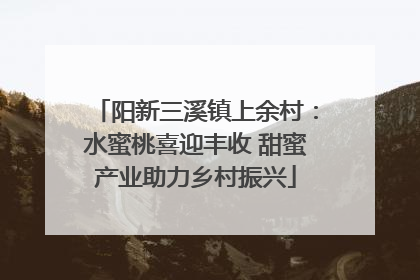 阳新三溪镇上余村：水蜜桃喜迎丰收 甜蜜产业助力乡村振兴