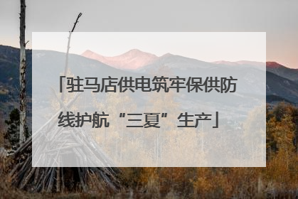 驻马店供电筑牢保供防线护航“三夏”生产