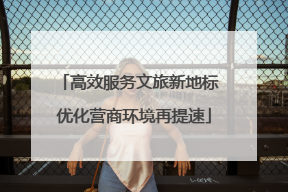 高效服务文旅新地标 优化营商环境再提速