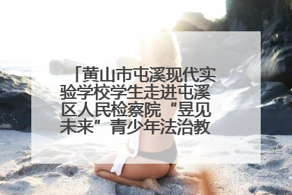 黄山市屯溪现代实验学校学生走进屯溪区人民检察院“昱见未来”青少年法治教育宣传基地