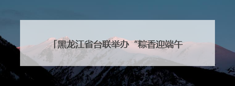 黑龙江省台联举办“粽香迎端午·龙台情相融”交流联谊活动