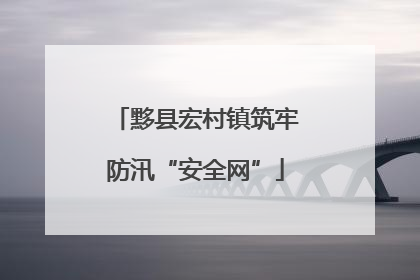 黟县宏村镇筑牢防汛“安全网”