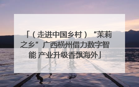 （走进中国乡村）“茉莉之乡”广西横州借力数字智能 产业升级香飘海外
