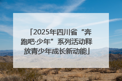 2025年四川省“奔跑吧·少年”系列活动释放青少年成长新动能