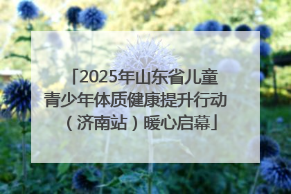 2025年山东省儿童青少年体质健康提升行动（济南站）暖心启幕