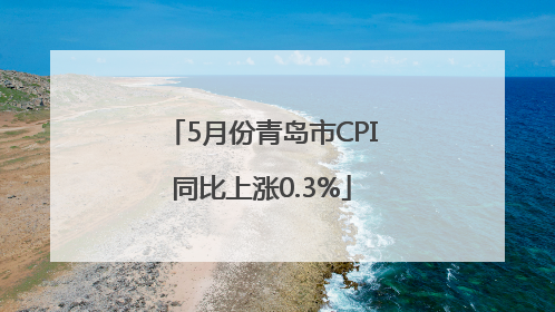 5月份青岛市CPI同比上涨0.3%